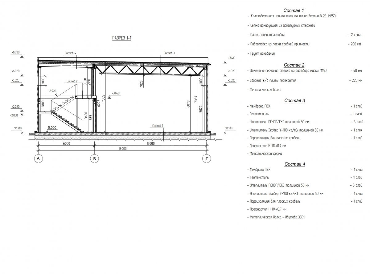 Планировка СТО из сэндвич панелей -  фото 3