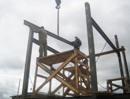  Торгово-офисный центр из сэндвич-панелей, построенная компанией Альянс -  Торгово-офисный центр,  Торгово-офисный центр из сэндвич панелей