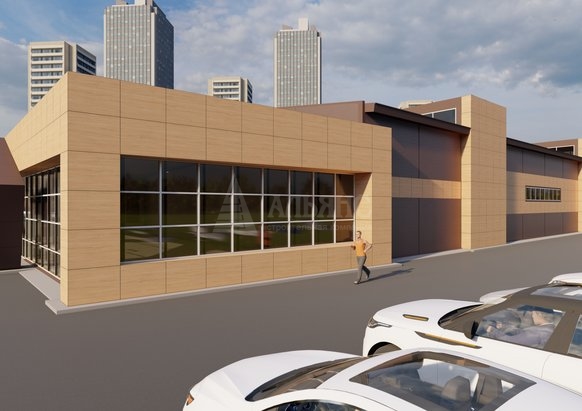 3D визуализация Здание спортивного назначения из сэндвич-панелей - фото 2