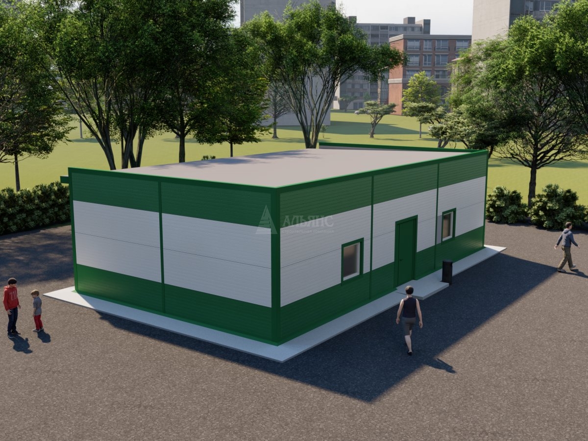 3D визуализация Магазин из сэндвич-панелей - фото 4